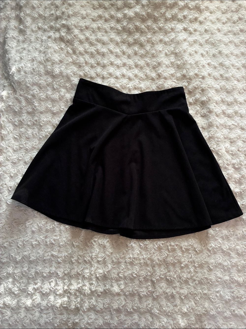 SHEIN Black Circle Skater Skirt